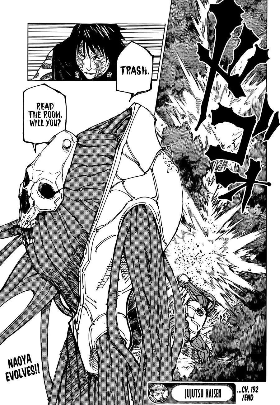 Jujutsu Kaisen, chapter 192, image 18
