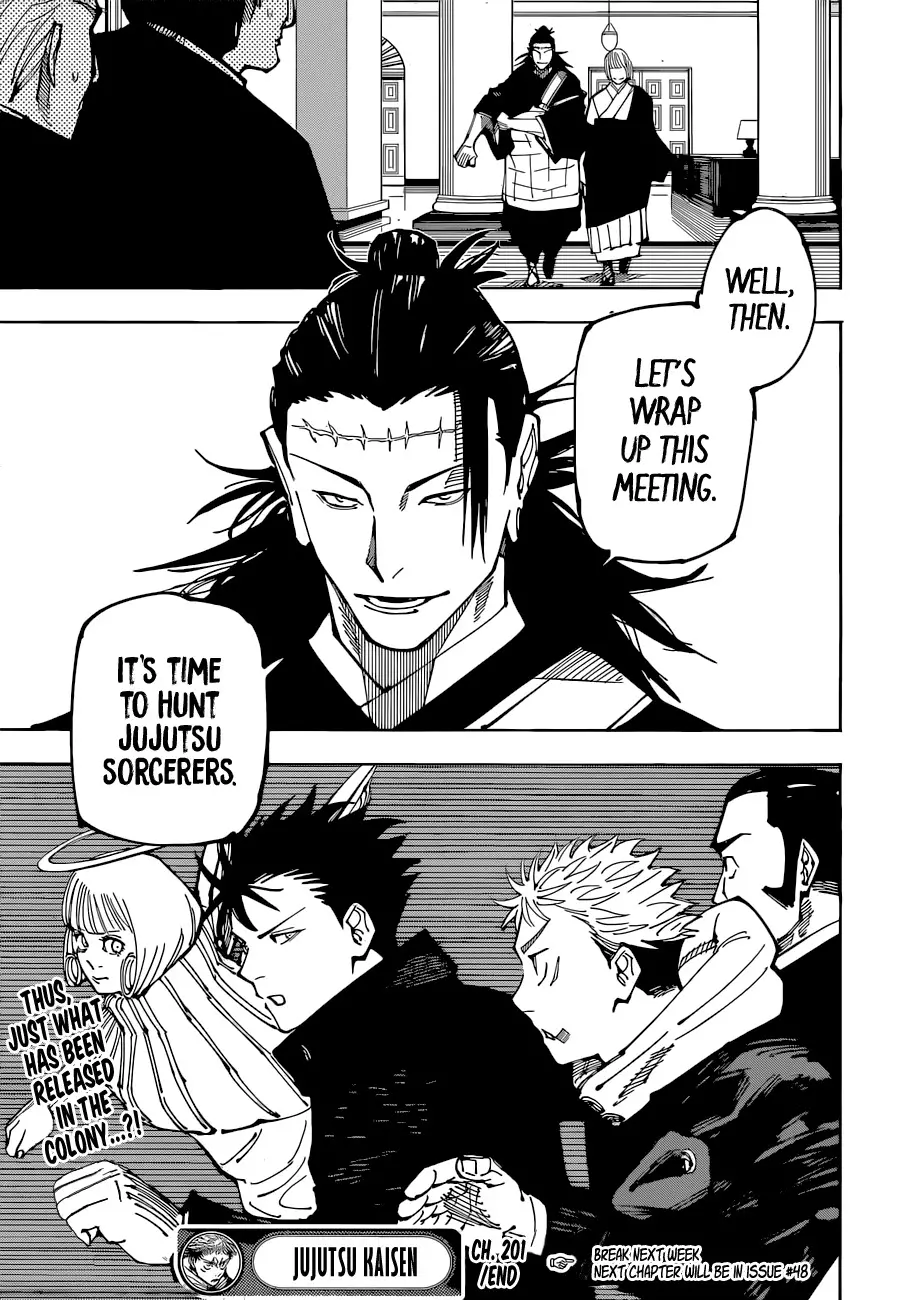 Jujutsu Kaisen, chapter 201, image 19