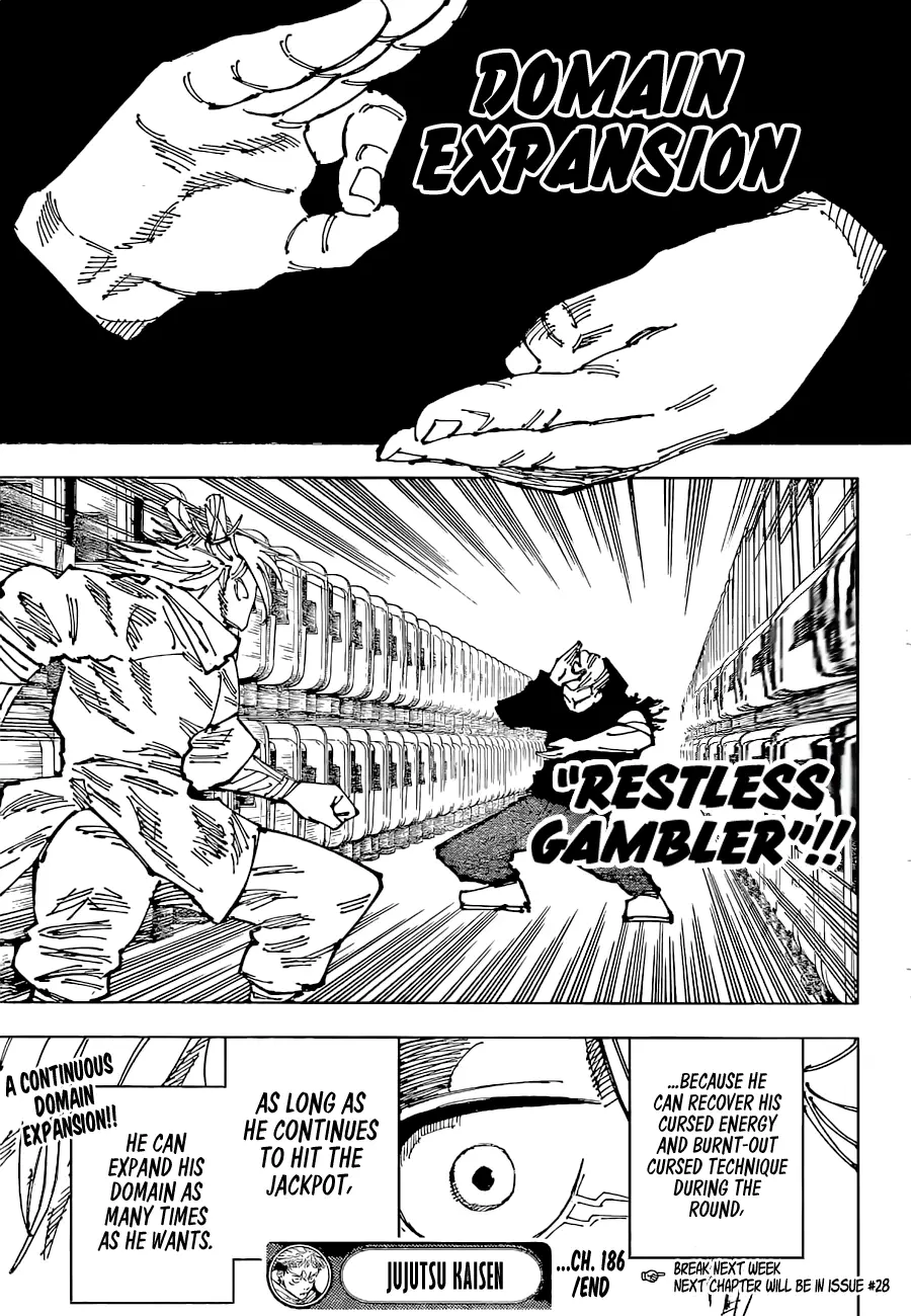 Jujutsu Kaisen, chapter 186, image 18