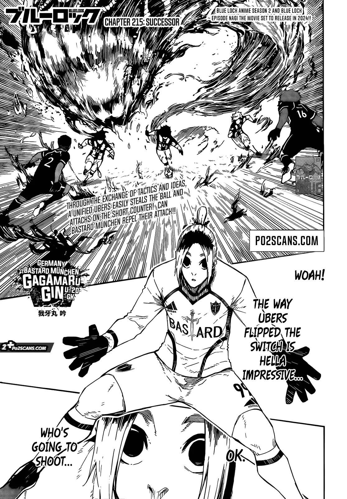 Blue Lock, chapter 215, image 2