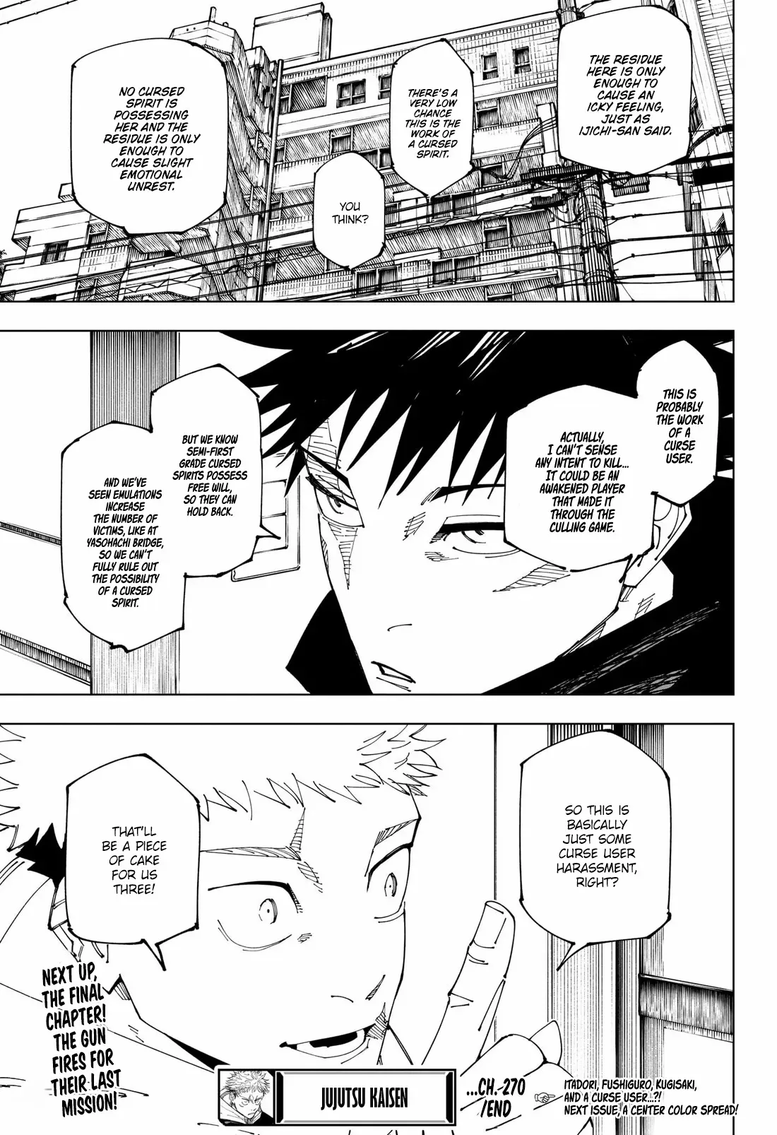 Jujutsu Kaisen, chapter 270, image 20
