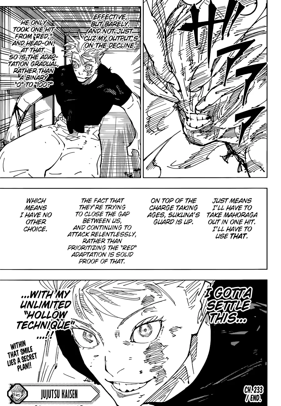 Jujutsu Kaisen, chapter 233, image 19