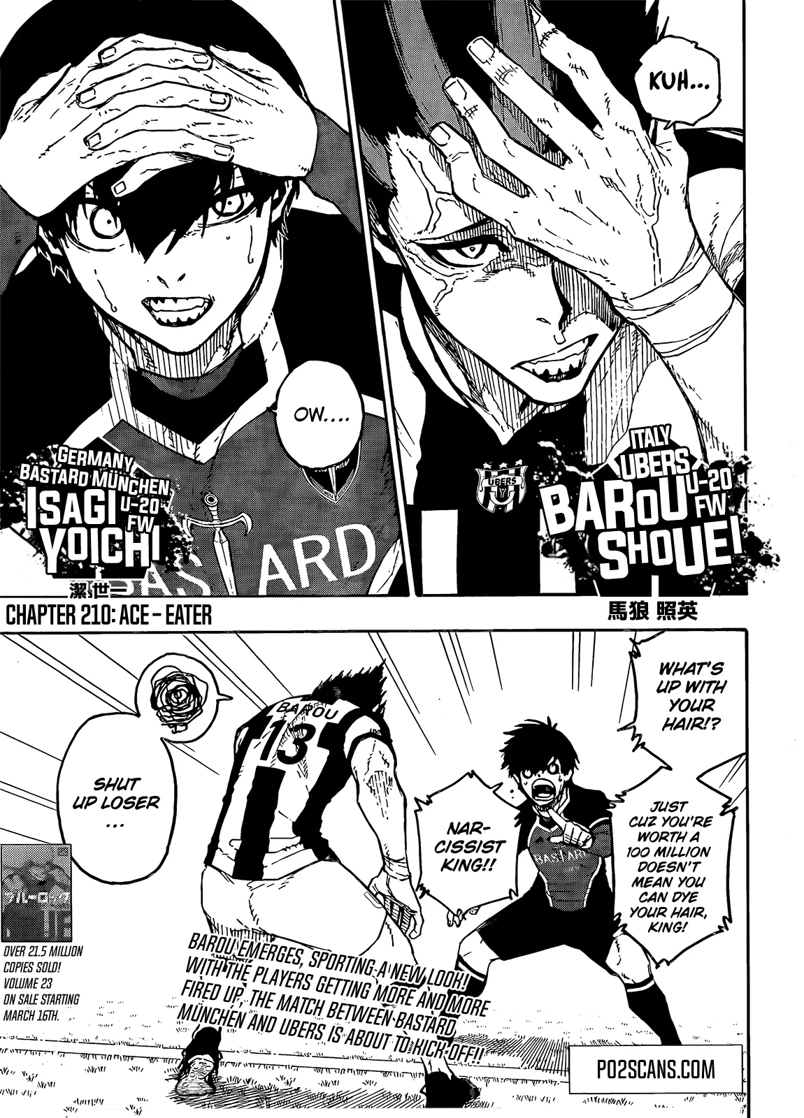 Blue Lock, chapter 210, image 2