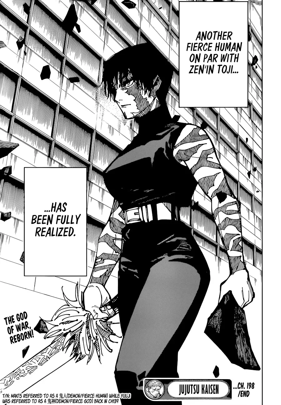 Jujutsu Kaisen, chapter 198, image 19