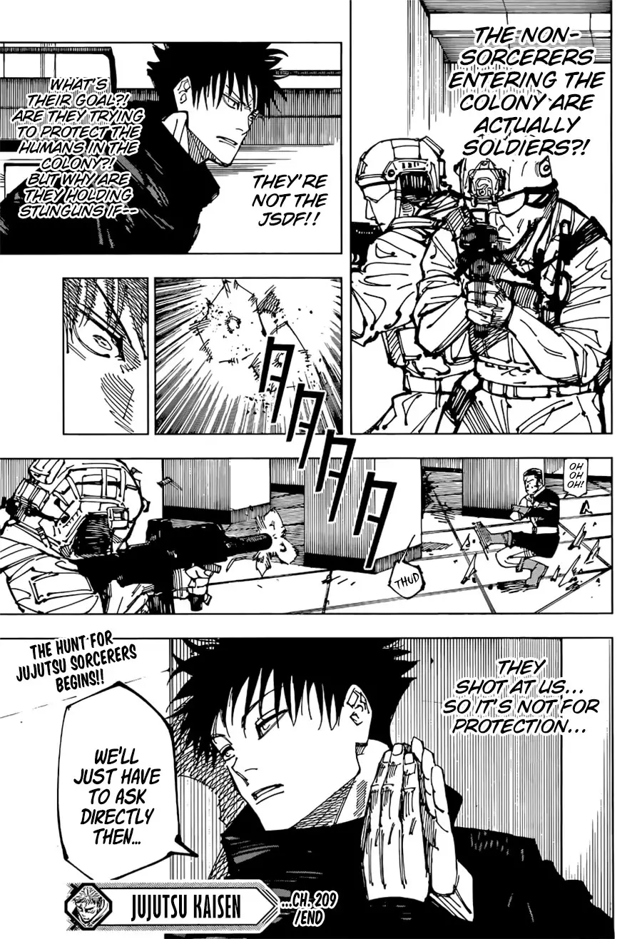 Jujutsu Kaisen, chapter 209, image 20