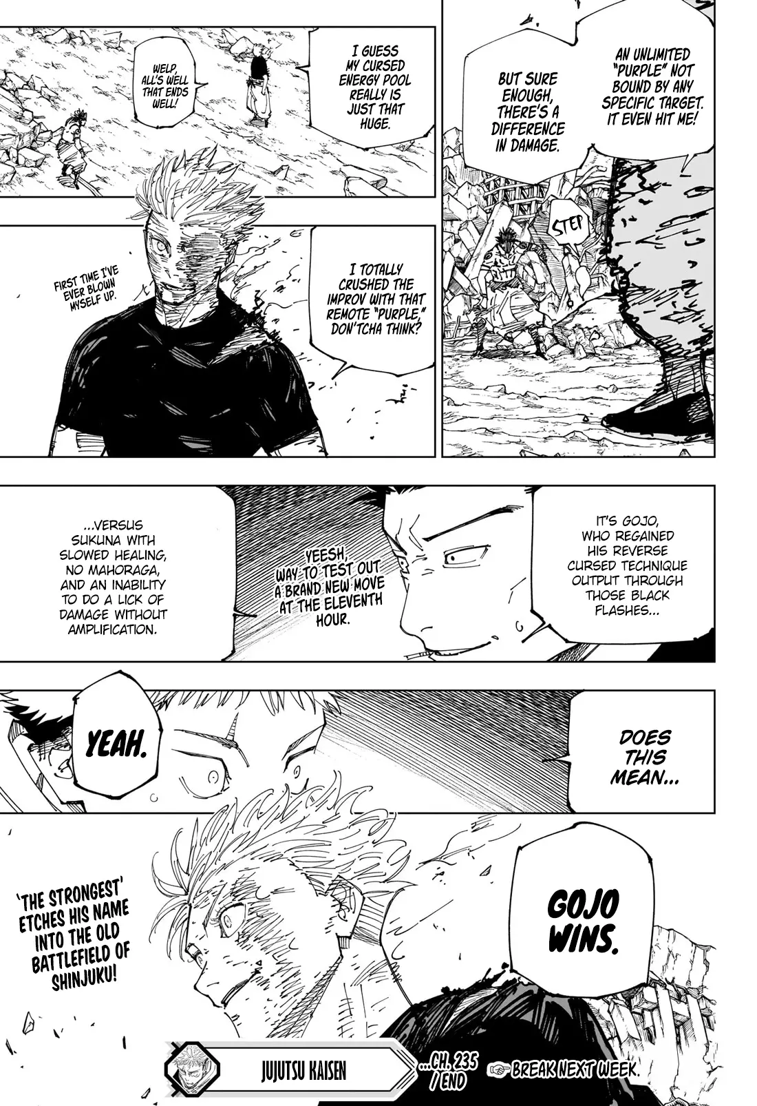 Jujutsu Kaisen, chapter 235, image 19
