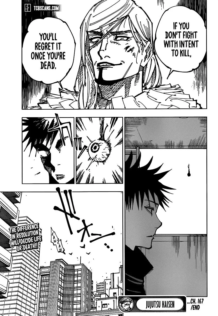 Jujutsu Kaisen, chapter 167, image 20