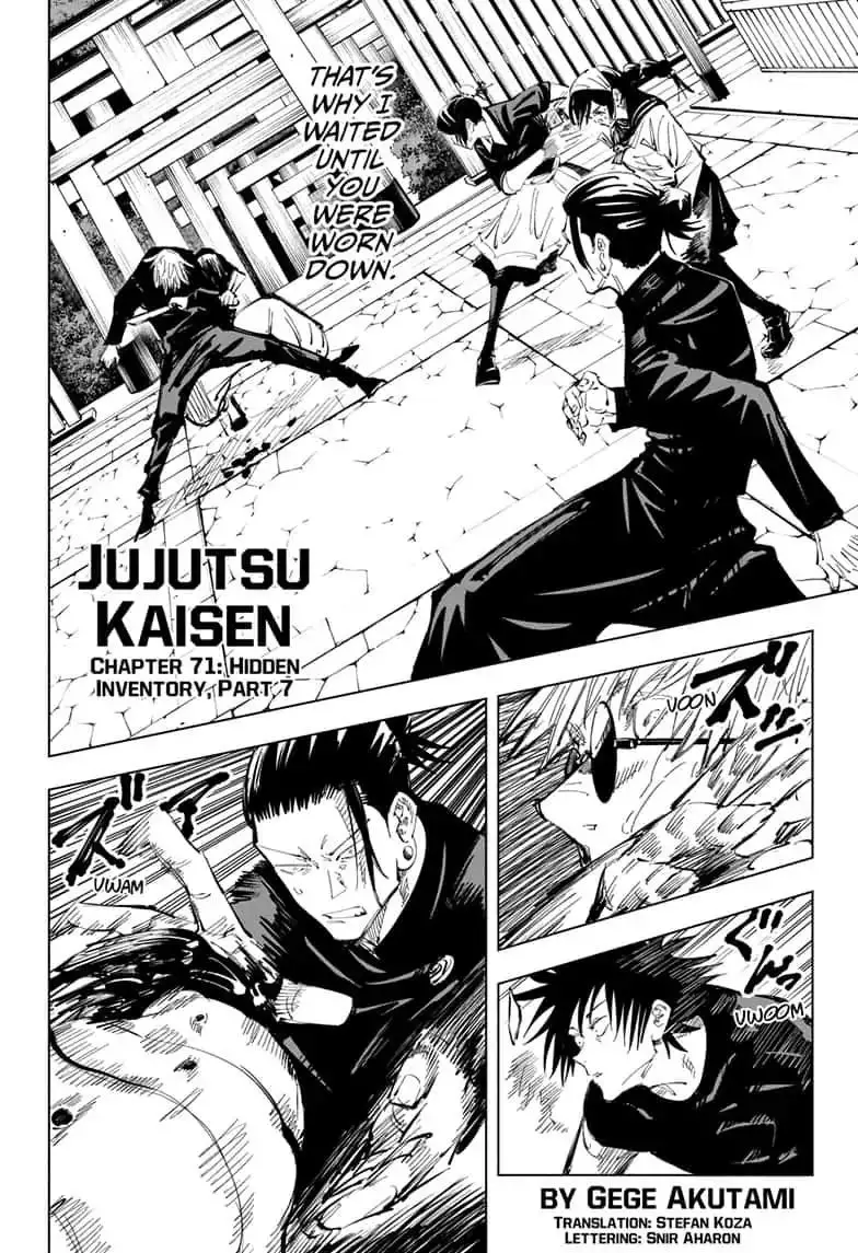 Jujutsu Kaisen, chapter 71, image 2
