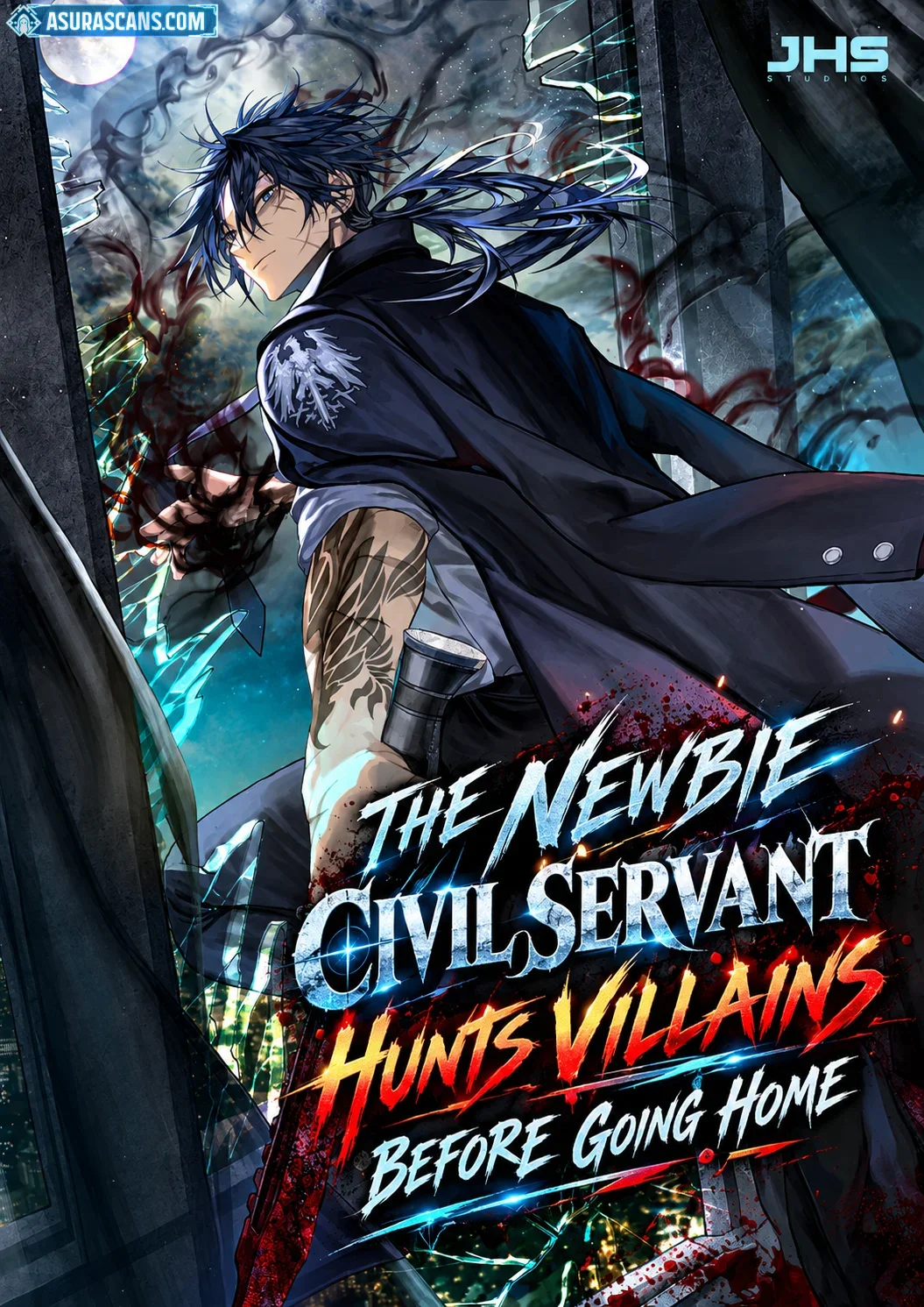 Cover artwork for The Newbie Civil Servant Hunts Villains Before Going Home